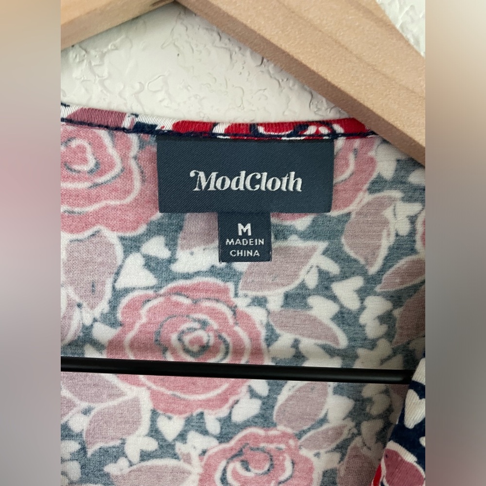 Modcloth Long Midi Floral Dress - Picture 3 of 5
